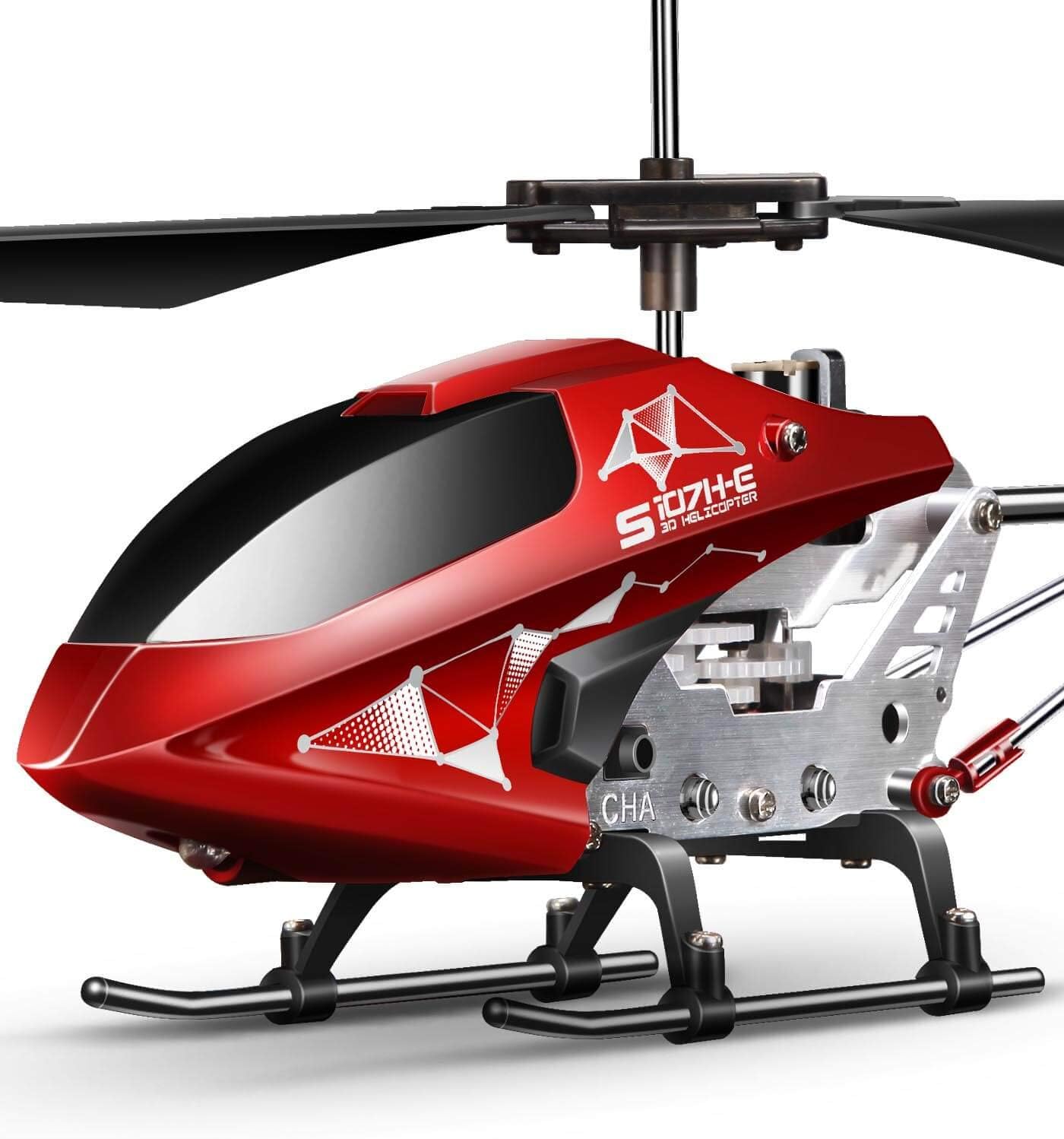 RC Helicopter, S107H-E RC Helicopter,3.5 Channel, Gyro Stabilizer,  RC Helicopter with Altitude Hold - For Kids and Beginners - Toyigo