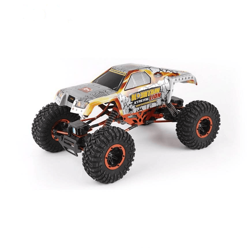 Toys 2.4G Waterproof Electric 1:10 Scale 4WD RC Rock Climbing Car Crawler Truck with Dual Front and Rear Steering Function