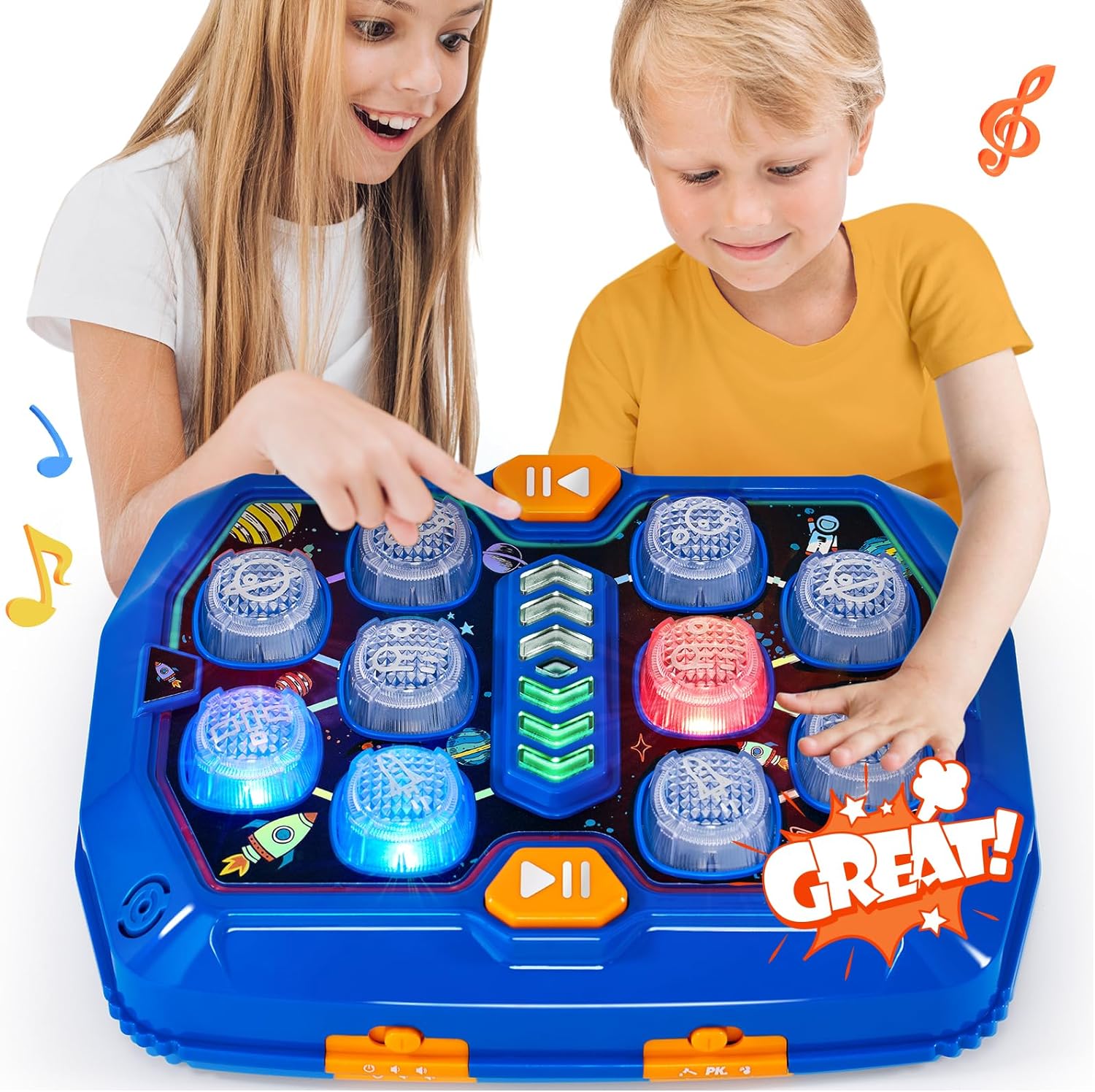 Interactive Whack A Game, Stem Montessori Toy, Educational whack-a-mole game, Interactive learning toy for boys, Sound and light game for kids, Birthday Gift for Kids Age 3 - 8 Years Old Boys Girls - Toyigo