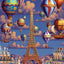 Balloons Over Paris, 300 Large Piece Jigsaw Puzzle for Adults, Challenging Puzzle Perfect for Game Nights, Finished Size 21.25 x 15.00