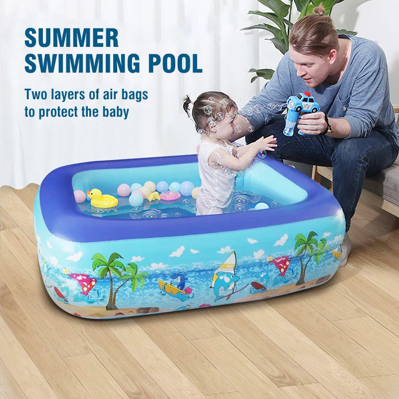 Kids Swimming Pool, Inflatable Bathtub, Baby Bath Bathtub, Summer Outdoor Indoor Bathtub, Summer Fun Kids Swimming Pool, Water Game Gifts Kid - Toyigo