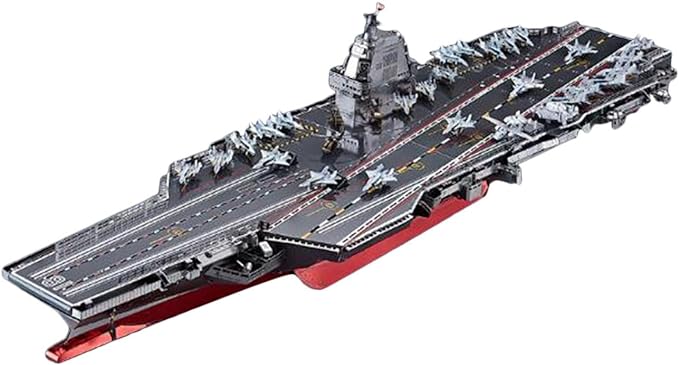 Cross-border remote control aircraft carrier,2.4G RC destroyer toy, Water park launchable model,Aircraft carrier model kit,DIY assembly warship toy,Children and adults present sea model