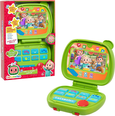 Sing and Learn Laptop Toy,nteractive Learning Educational Laptop Toy, Lights, Sounds, and Music Encourages Letter, Number, Shape, and Animal Recognition, Officially Licensed Kids Toys Ages 18 Month by Just Play