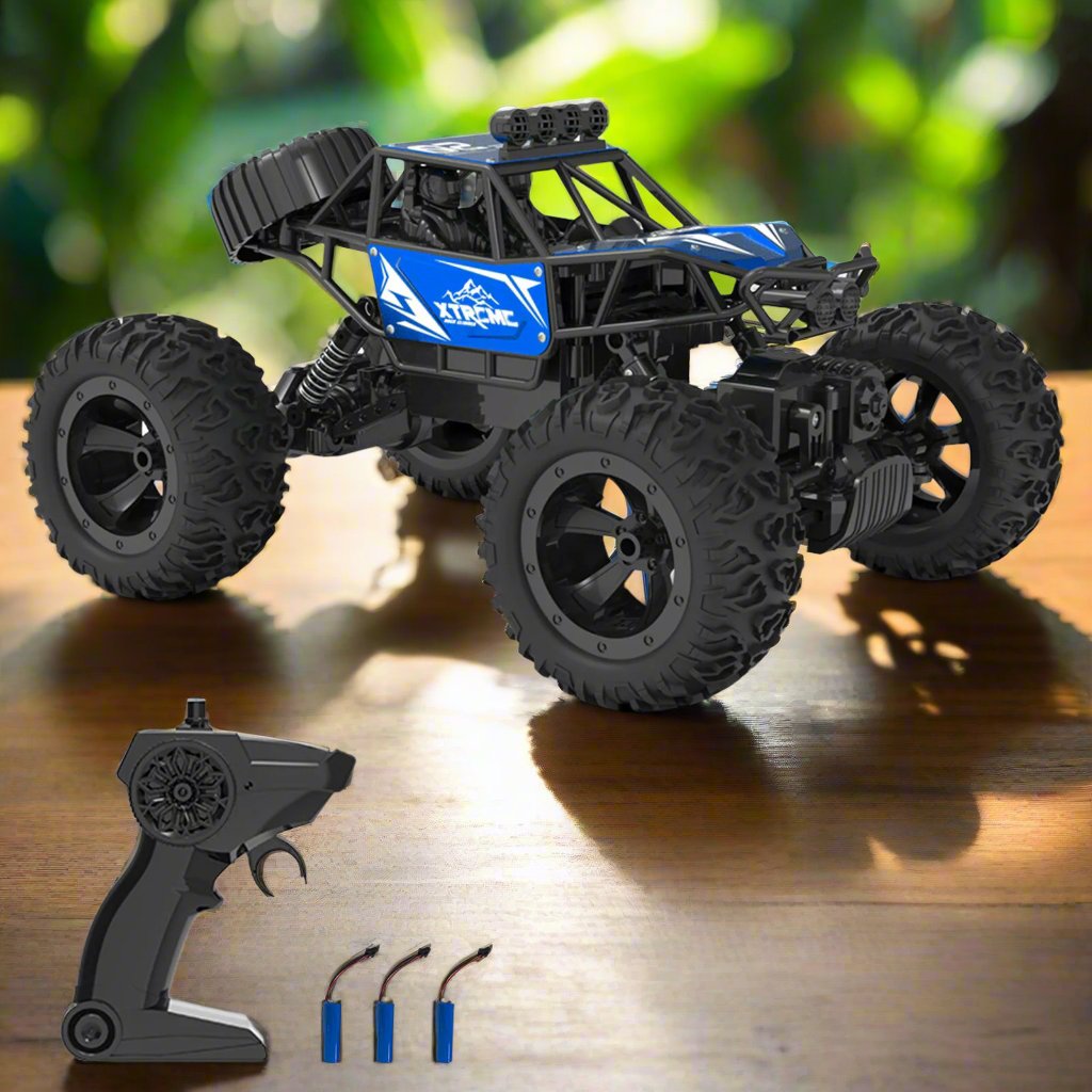 Remote control car alloy climbing car, 1:16 RC rock crawler, 2.4G four-wheel drive RC car, Charging electric RC car, Cross-border RC car, Big wheel mountain stunt RC car