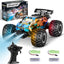 Monster Truck, Remote Control Truck, 2.4Ghz All Terrain Off-Road Monster Truck, Remote Control Car, 20 KM/H Rc Cars with LED Bodylight and 2 Rechargeable Batteries Kids Toys for Boys Age 4-12 - Toyigo