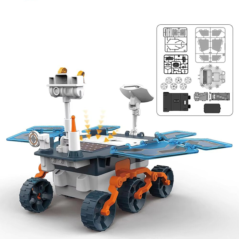 Solar Power Mars Rover STEM Educational Toys, Space Toys DIY Science Kit with Two Energy Modes as Birthday Gifts for 8 9 10 11 12 Years Old Boys Girls Teens