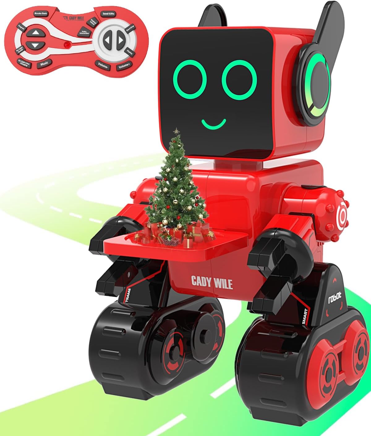 Robot Toys for Kids, Smart Robot with LED and Tray, Programmable Remote Control Robot, Interactive Toys with Coin Bank, Walking Talking Singing Dancing Robot Gift for Boys Girls