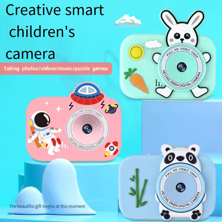 Y8s New Cartoon Mini Rabbit HD Children's Camera - Party Toys Digital Camera For Children