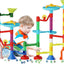 Marble Run Toy, Mable Race Construction Railway Building Blocks with 60 Marbles Birthday Gift,  110pcs Marble Maze Kit STEM Educational Learning Toy for Kids, for Boys Girls 3 4 5 6 7 8 + Years Old