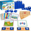 116Pcs Short Vowel Letters Sorting Spelling Reading Toy Set with Double-Sided Flash Cards, Preschool Kindergarten Learning Activities Toy, Learning Toys for 3 4 5 Years Old Kids