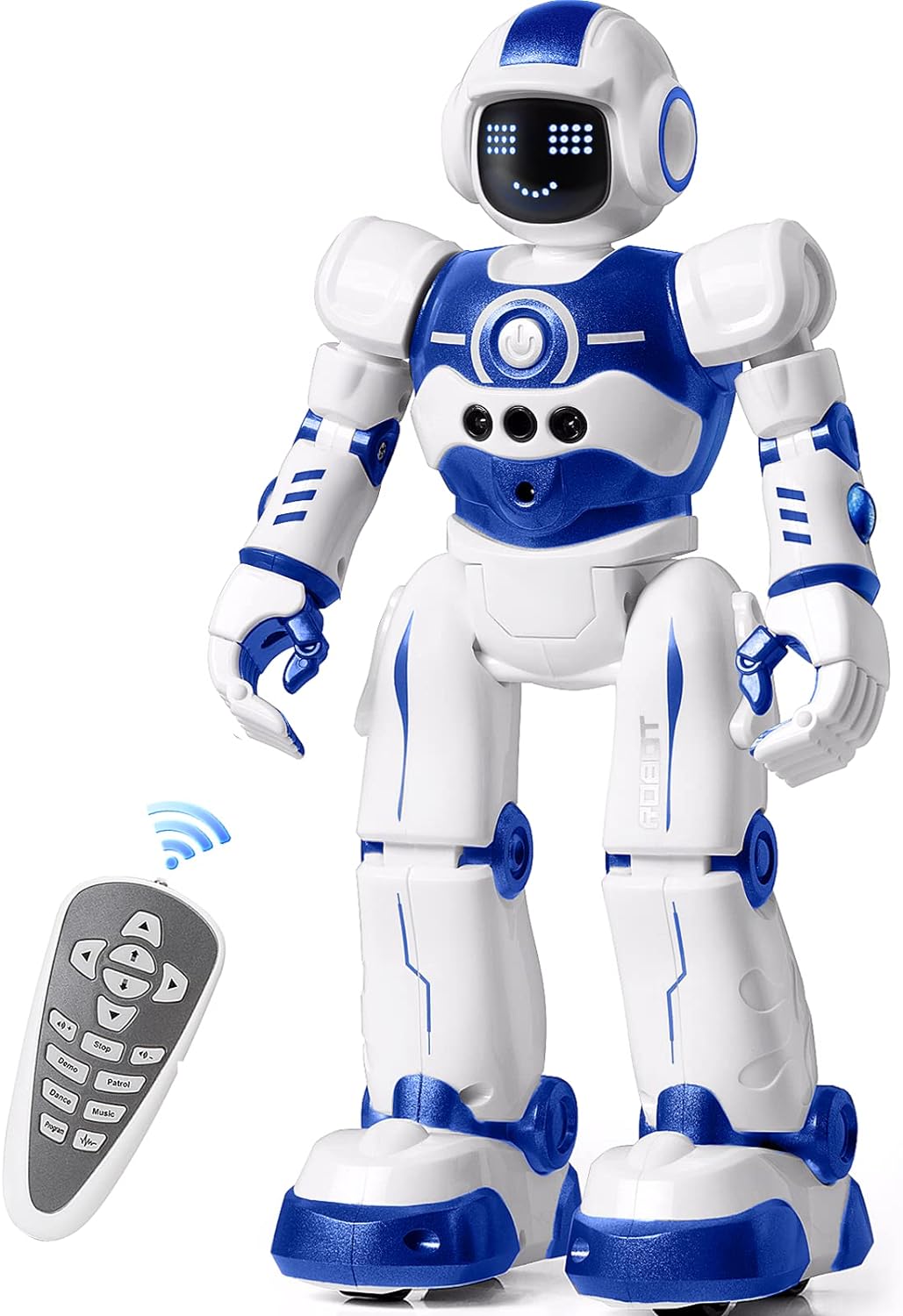 Robot Toy, Smart Walking Dancing Robot Toy, Programmable Remote Control, Gift with Gesture & Sensing Boys Birthday Gift Age 4 5 6 7 8 9 10 Year Old Kids Toys