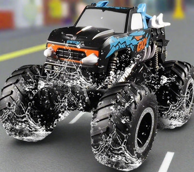 Remote Control Monster Trucks, 1:16 Amphibious Rc Cars, Trucks for Boys 8-12, Cars for Kids 4-7, Waterproof 4x4 All Terrain 4WD Off-Road Rc Car Gifts for Boys/Girls Age 3-5 - Toyigo