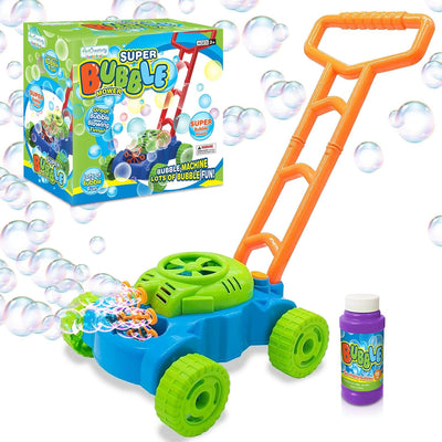 Bubble Lawn Mower, Bubble Blowing Push Toys for Kids Ages 1 2 3 4 5, Bubble Machine, Summer Outdoor Gardening Toys for Toddlers, Birthday Gifts Party Favors for Boys & Girls