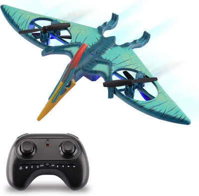 Dinosaur Drone Toy, Headless Mode Dinosaur Drone, Indoor Flying Dinosaur Toy, Dinosaur Quadcopter for Kids, Dinosaur Flying Toy, Drone for 8-12 Year Olds - Toyigo