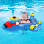 Baby Float Infant Pool Float, Inflatable Baby Swimming Float Airplane Baby Rider Float Kids Pool Float, Toddler Swim Float Ring Baby Floatie, Pool Floats for Toddlers 6-48 Months