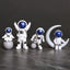 Anime Action Figures, 4 pcs Astronaut Figure Set, Astronaut Statue Figurine, Spaceman Sculpture Educational Toy, Desktop astronaut decoration, Party dcor spaceman figurines, Astronaut theme children toys - Toyigo