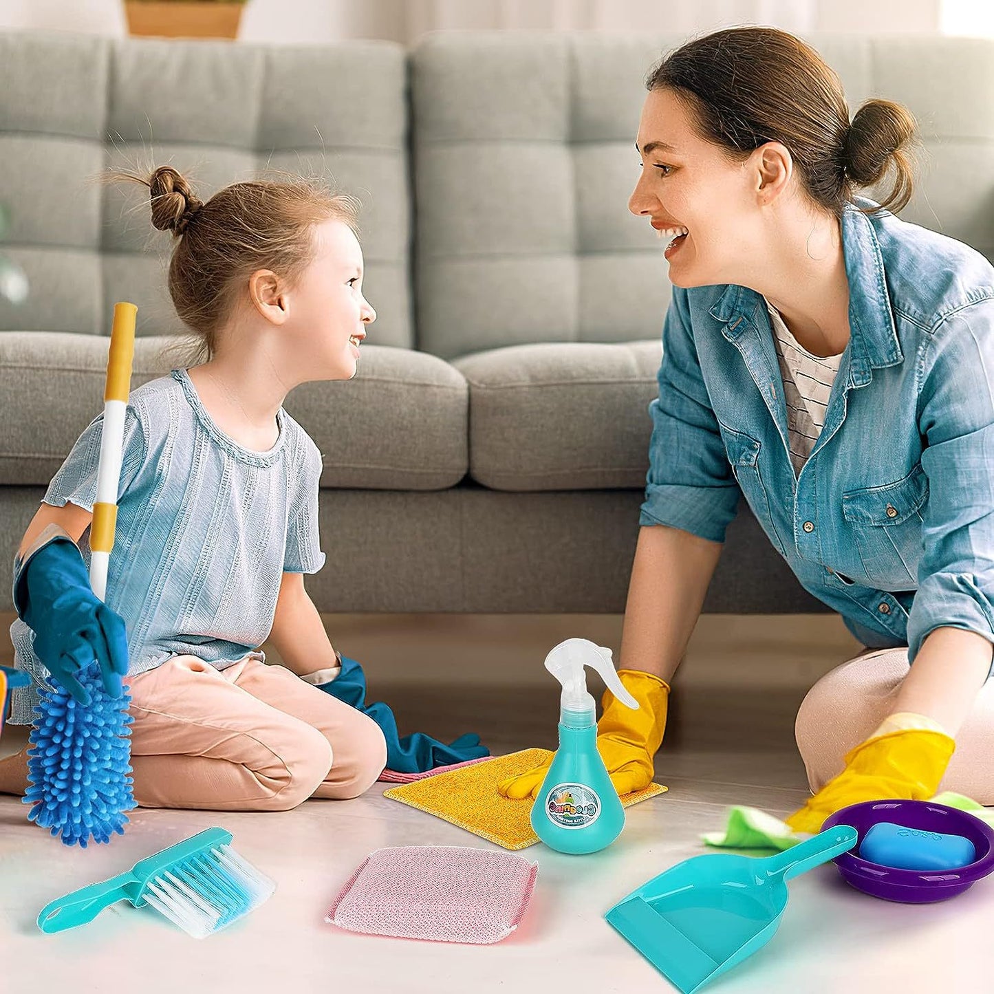 Best-Selling Children's Pretend Cleaning Toy Set: Simulation Broom, Mop, and Tools for Fun Housework Play