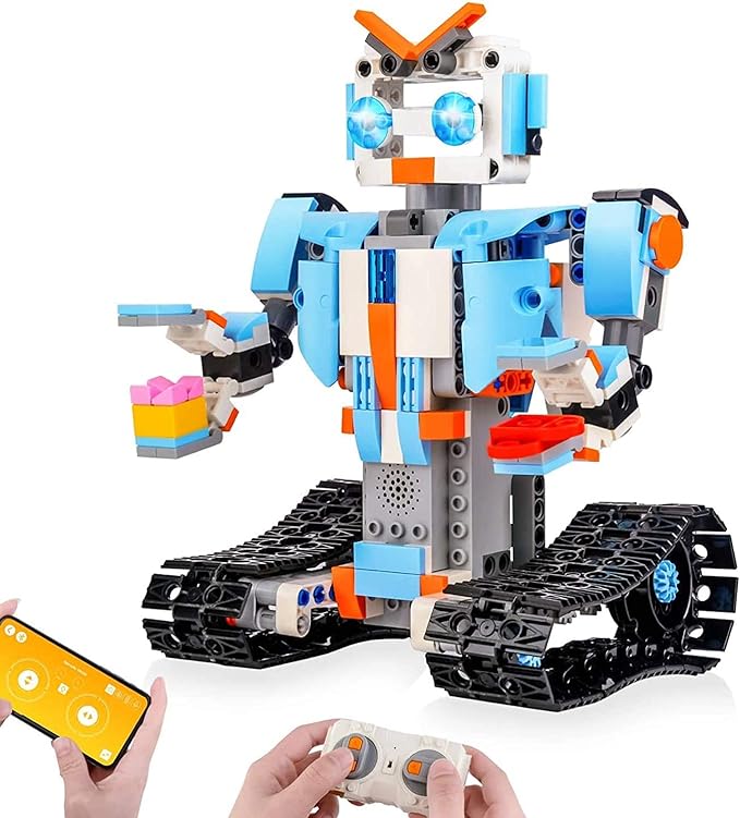 Building Blocks Robot, Silber STEM Building Blocks Robot for Kids- Remote Control Engineering Science Educational Building Toys Kits for 8, 9-14 Year Old Boys and Girls - Toyigo