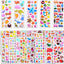 3D Puffy Stickers 40 Different Sheets, Cute Stickers Variety Pack for Kids Scrapbooking, Stickers for Kids 1000+, Gifts, Rewards Including Animals, Stars, Fishes, Hearts, Dinosaurs, Cars and More