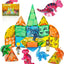 Animal Block Toys, Magnetic Tiles Dinosaurs Magnet Building Blocks Toys , Gears Construction Magnetic Tile, for Kids, Connecting, Stack, and Build with Blocks, and Bricks, Educational Magnet Building Toys Set for Toddlers Creative