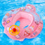 Baby Inflatable Pool Float, Swimming Float Boat with Steering Wheel Horn Inflatable Ride-on Summer Pool Swim Ring Beach Supplies Toddlers Age 1-4 Boys Girls for Kids