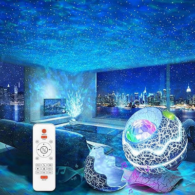 Star Projector, Galaxy Projector for Bedroom, Remote Control & White Noise Bluetooth Speaker, 14 Colors LED Night Lights for Kids Room, Adults Home Theater, Party, Living Room Dcor