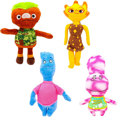 Movies & Tv soft toys, Elemental Plush?11.8 inch Elemental Wade Ember Plushies Toys?Hot Tv Animation Dolls?Soft Stuffed Animal Figure Doll,  for Adult and Kids(4PCS)