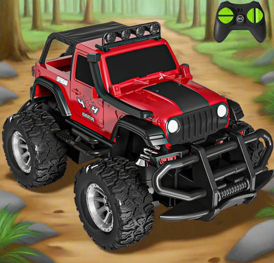 Remote Control Cars,  2.4Ghz Off-Road Mini RC Car Trucks, Cars for Toddlers, Durable Car Toy for 3 4 5 6 7 8 Years Old Boys, Gift for Boys Girls, Red - Toyigo