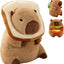 Cute Capybara Stuffed Animals, Wearable Toast Headset Capybara, Gifts for Kids, Bread Capybara, 12-inch Stuffed Animal