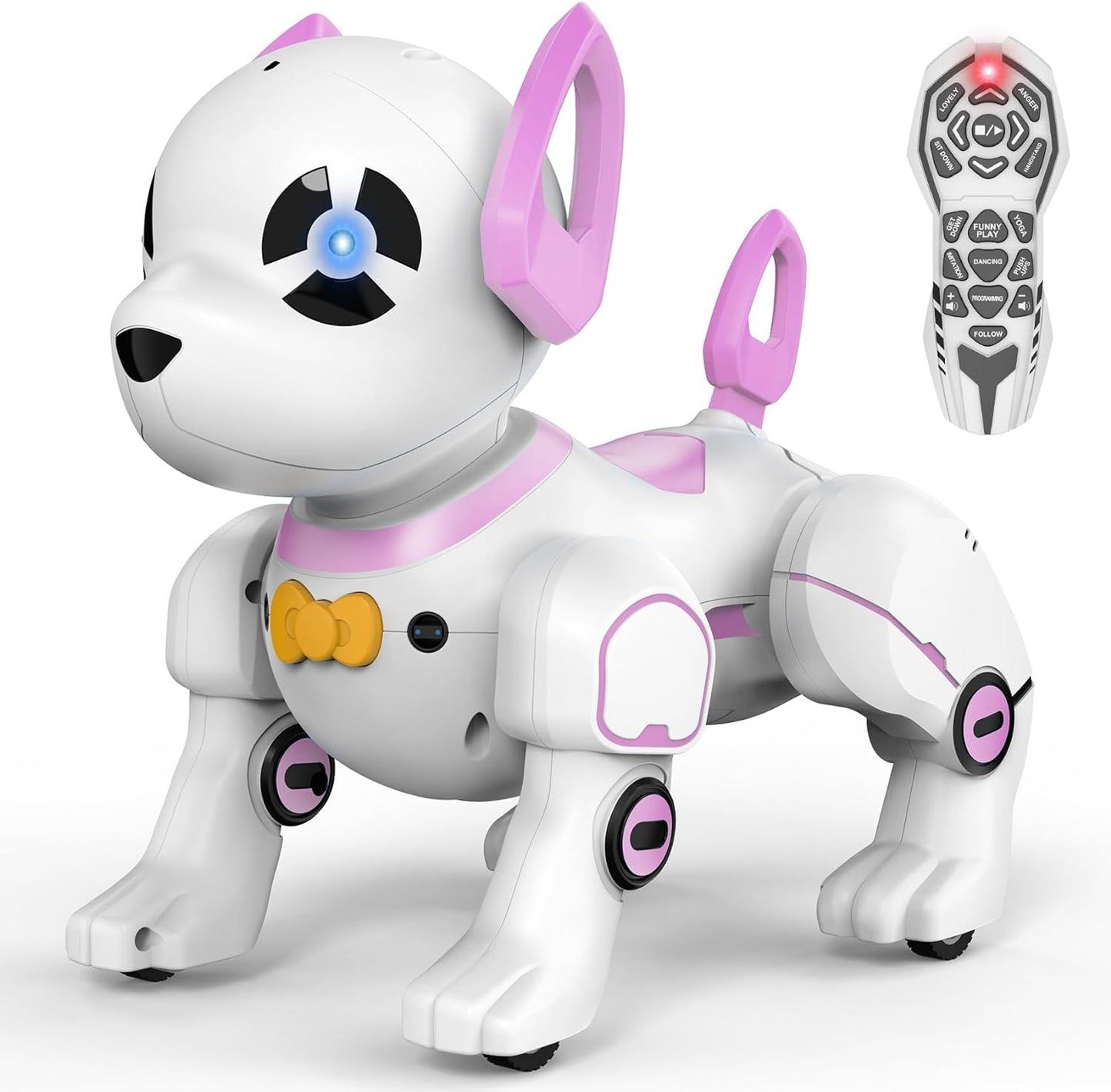 RC Car Robot Dog Toy, RC Stunt Robot Dog Toy, Remote Control Robot Dog Programmable Smart Interactive Robotic Pet, RC Dog Toy Imitates Animals Follow Functions Toys for Boys Girls RC Dog Toy for Kids