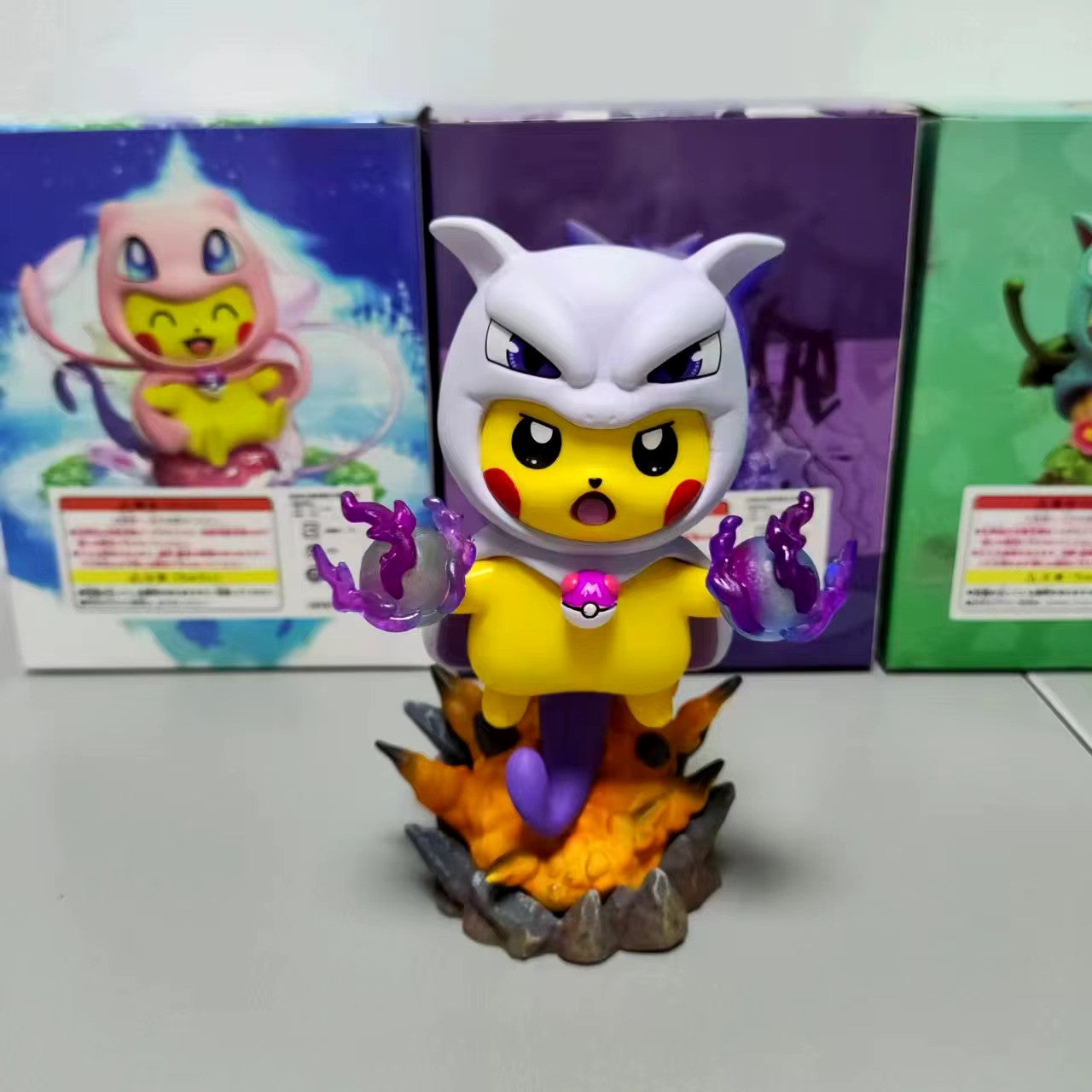 Anime Monster Action Figures - Deformation Pokémon Collectible Toys for Kids - Pikachu Transforming Figure