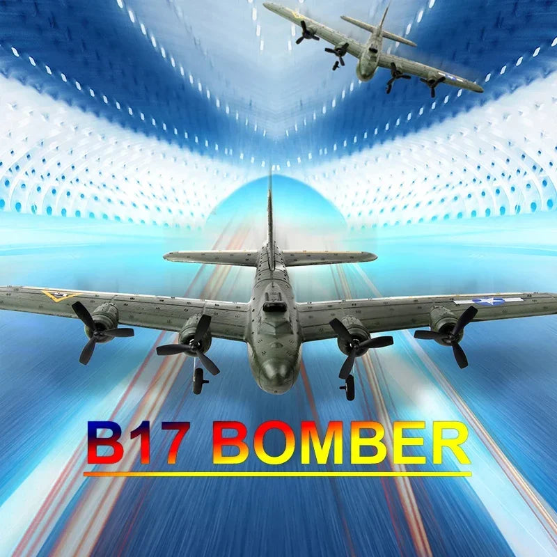 Remote Control Airplane, B-17 RC Plane, 2 Channel 2.4Ghz, Ready to Fly EPP Foam Glider, Remote-Controlled Aircraft with light B17 B16 F22 Drop-Resistant Fixed-Wing Glider Foam Aircraft RC Airplane Planes Kids and Adults - Toyigo