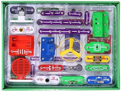 Electronics Discovery Kit, Circuits Experiments and Smart Blocks, 335 Electronics for Kids to Build DIY Electric Circuits - Toyigo