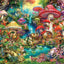 Aimee Stewart, Merry Mushroom Village Picnic, 1000 Piece Jigsaw Puzzle for Adults, Challenging Puzzle Perfect for Game Nights, Finished Size 26.75 x 19.75