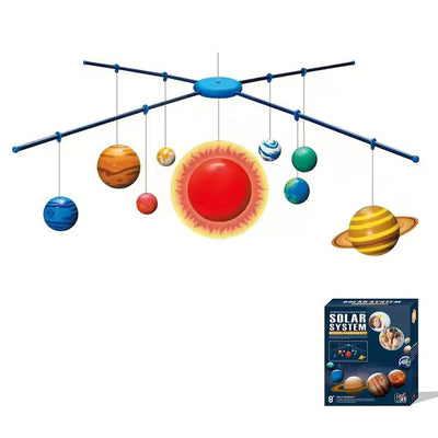 3D Glow-in-the-Dark Solar System Mobile Making Kit, DIY Science Astronomy Learning Stem Toys, Educational Gift for Kids & Teens, Girls & Boys