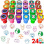 Dog Party Stamps for Kids, 24Pcs Assorted Pet Puppy Pals Self-Inking Stamps, Goodie Bag Stuffers, Paw Dog Birthday Party Favor for Kids, Teacher Stamps Reward Pinata Fillers Carnival Prizes