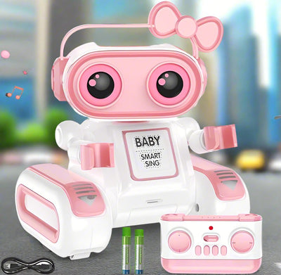 Robot Toy, Robot Toy for Kids, Remote Control Robot with Colorful LED Eyes & Music, Rechargeable RC Robots for Kids, Smart Talk Robot Toy for Children 3, 4, 5, 6, 7, 8 Years Boys & Girls Birthday Gift - Toyigo