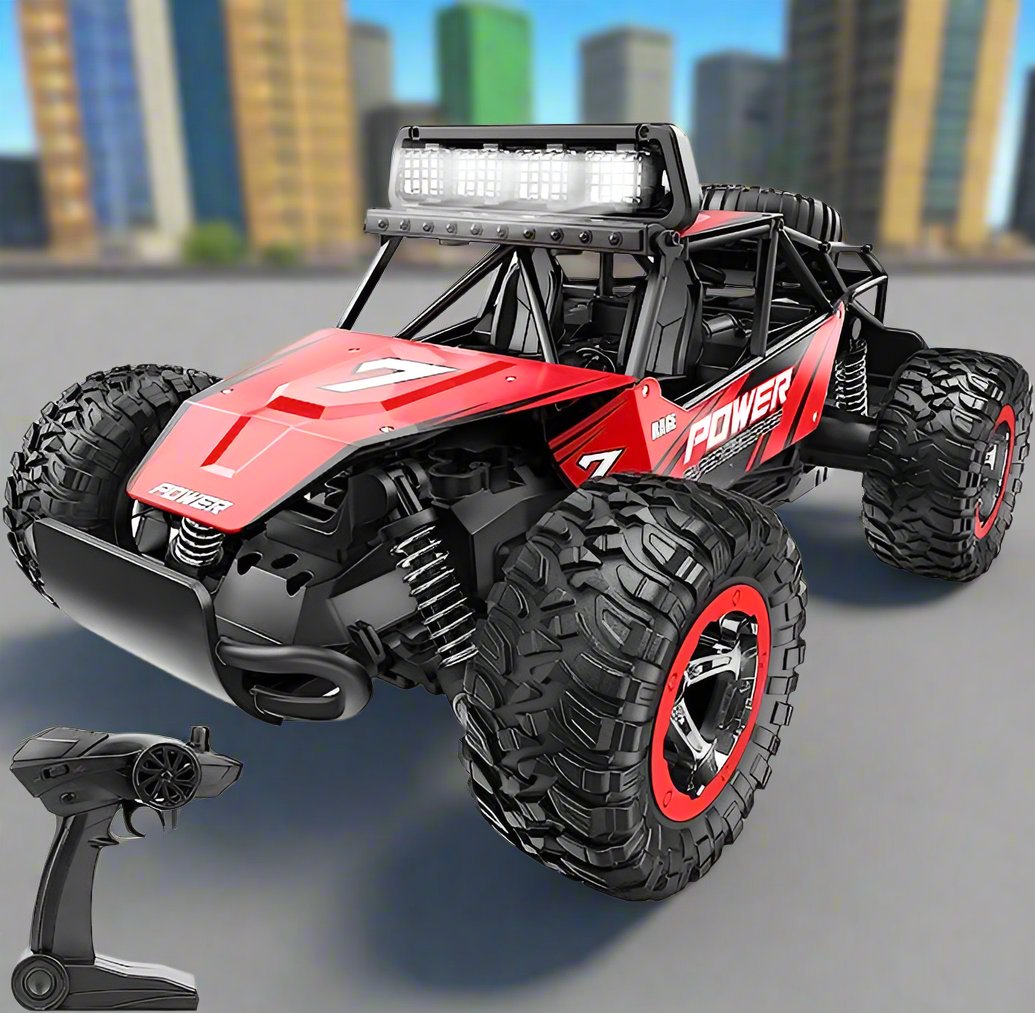 RC Cars, 2WD High Speed 20 Km/h All Terrains Electric Toy, TB141 RC Car- 1:14 Scale Remote Control Car, Vehicle Truck Crawler with Two Rechargeable Batteries for Boys Kids Adults - Toyigo