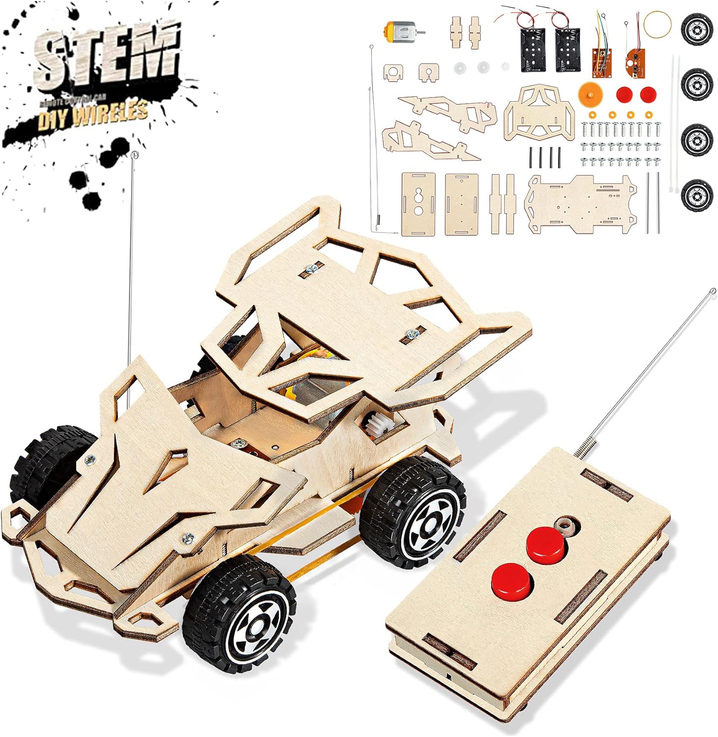 STEM Projects Science Kits Crafts for Kids Ages 8-12, DIY Model Cars Kit Educational Building Toys for 6 8 10 Year Old Boys Toys Age 6-8-10-12, Kids Toys for 6 7 8 9 10 Year Old Boys Gifts - Toyigo