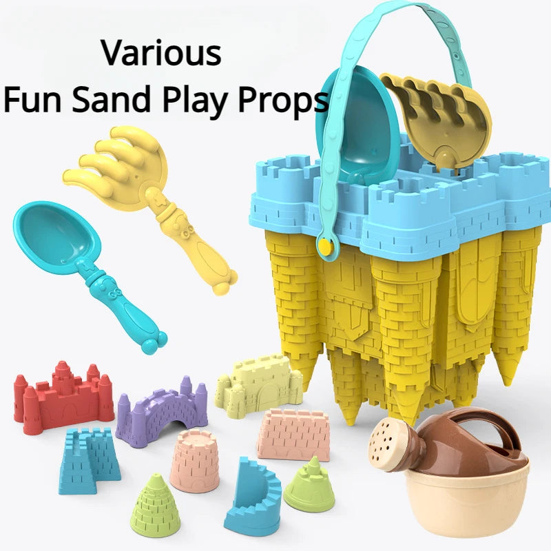 Beach Toys,  Beach and Sand Castle Kit, Castle Bucket Play Sand Set Toys,  Children Summer Toys Sand Toys, Great Toys for Beach, Sand Box for Kids Outdoor Family Funny Gifts - Toyigo