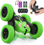 Stunt RC Cars, Remote Control Car,360 Flips Rotating, Double Sided RC Car with LED Lights, Rechargeable Electric 2.4Ghz All Terrain Drift Car Toys Birthday Gift for Kids 5-7 (Color As Pre Availability) - Toyigo