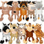 10 Pcs Animal Hand Puppets, Set for Kid Soft Plush Jungle Toys, Open Movable Mouth Friend Safari Wildlife, Zoo Puppet for Toddler Storytelling, Teaching Preschool Role Play Lion Tiger Elephant