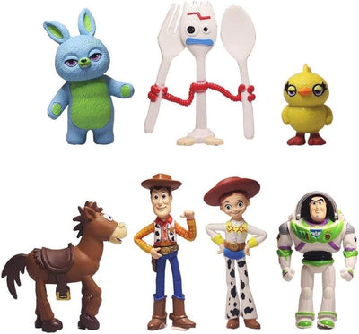 7 Pack Toy Anime Story Figurines, Woody Toy Anime Story Doll, Buzz Anime Lightyear Toy, PVC Toy Anime Story Toys Figures Set