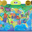 Educational Smart Talking Poster Toy, USA Interactive Map, Smart Learning Toy, Geography Electronic Game Educational Talking Poster for Children, Boy or Girl Ages 5 to 12 Years - Toyigo