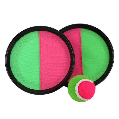 Sticky Ball Toss & Catch Game, Suction Cup Racket and Sticky Ball Set for Outdoor Fun.