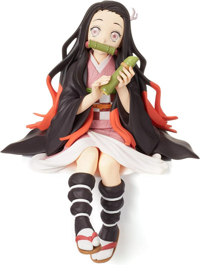 Demon Slayer Figure, Eat Rice Balls Nezuko Kamado Figures, Anime Devil Slayer Desktop Decor, Collection Toy Birthday Gift