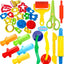 Play Dough Tools, Set for Kids 30 PCS, Playdough Toys Accessories with Dough Molds, Cutters Extruder Scissors for Girls Boys