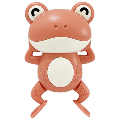 Wind-Up Frog Bath Toy for Babies - 0-12 Months, Floating Interactive Plastic Toy for Indoor & Outdoor Fun