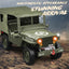 10 4WD RC Willys Military Truck – Metal Frame Rock Crawler with LED Lights