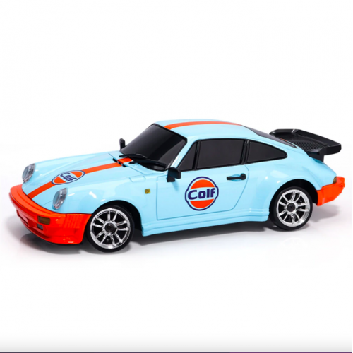 1/18 2.4G RWD RC Car with Gyro, LED Light, Alloy Body Shell - Full Proportional Racing Classic Model Toy